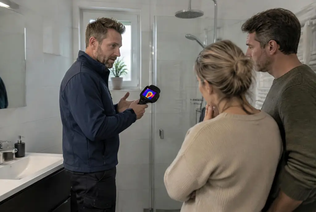 Lekdetectie Odijk – specialist legt bevindingen uit aan bewoner